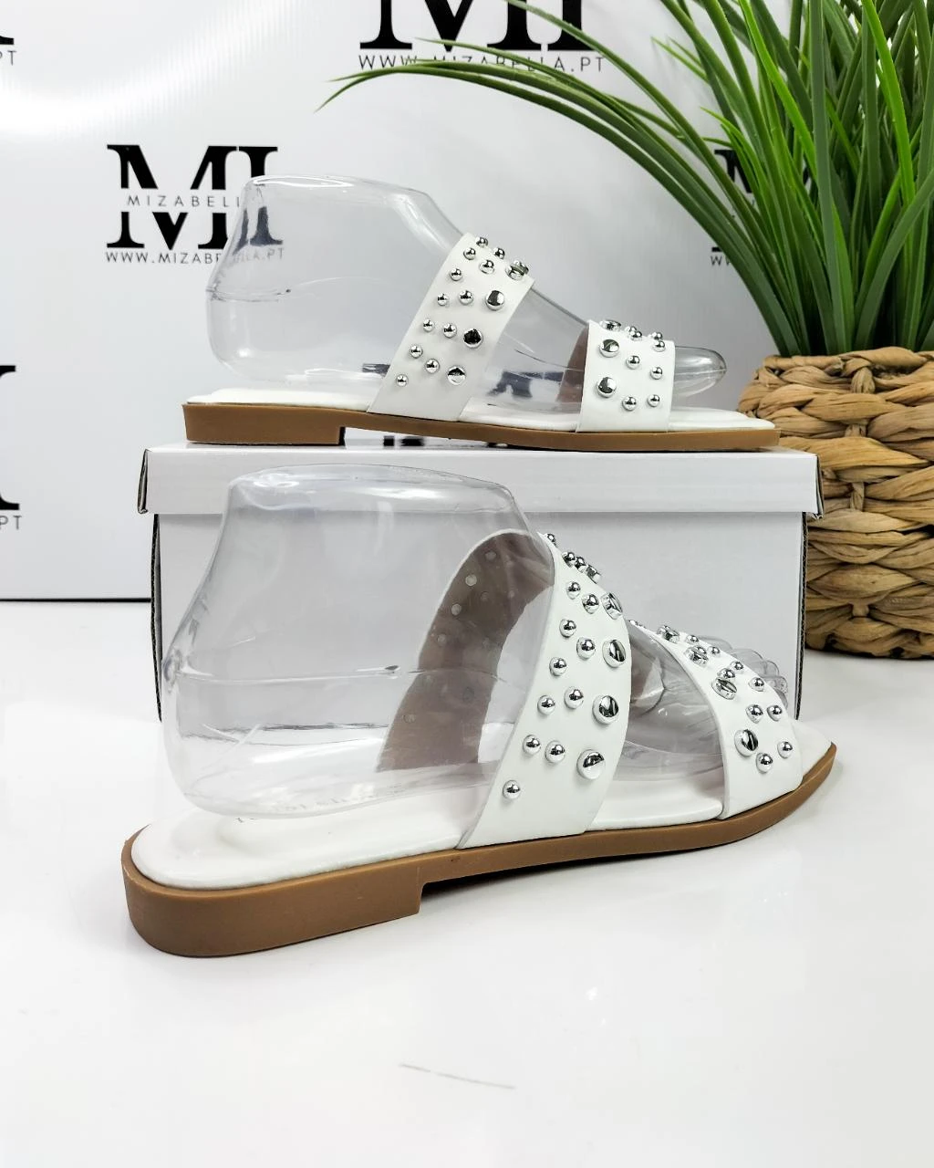 Chinelo / Sandália branca com taxas T.38 – photo 7